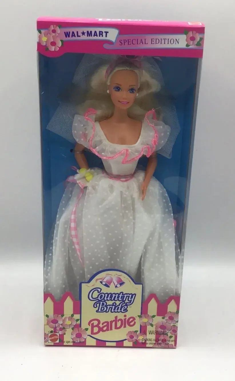 1994 Country Bride Barbie NRFB Vintage Special Edition Blonde Bridal Doll Mattel